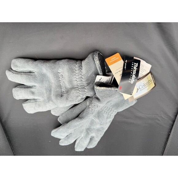 Columbia Squall Peak Gloves Mens Large Graphite Gray Omni-Bloc Thinsulate NWT - Picture 1 of 7
